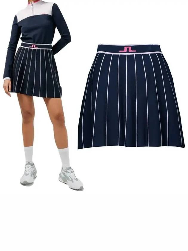 제이린드버그 여성 베이 니트 골프 스커트 GWSD05689