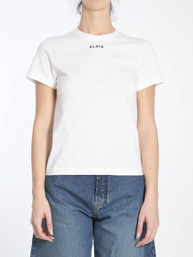 ALAIA AA9H0431J0105000 로고 티셔츠