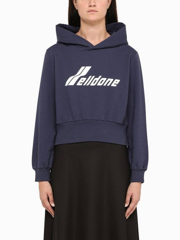 Navy Blue Slim Sweatshirt