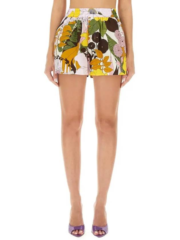 라 더블제이 바이브런트 패턴 반바지 TRO0059_COT039BFL03