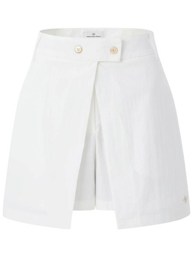 WRAP SKIRT SHORTS_OFF WHITE