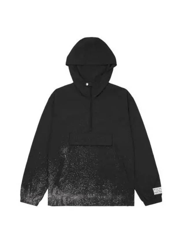 갤러리 디파트먼트 x 랑방 페인티드 모티프 후드 윈드브레이커 블랙 Gallery Dept. x Lanvin Painted Motif Hooded Windbreaker Black
