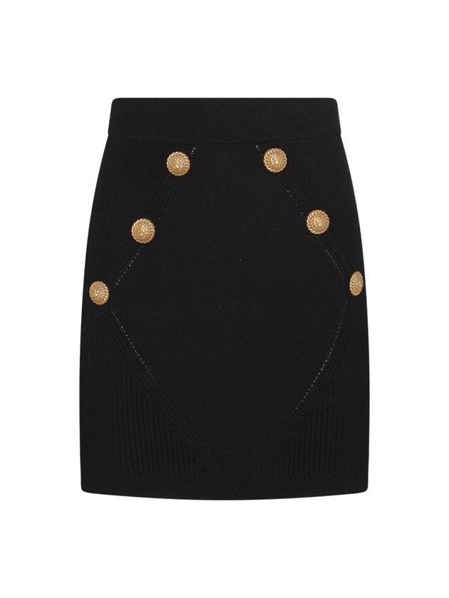 23 F W 발망 블랙 비스코스 블렌드 스커트 BF0LB194KF240PA B0480740639