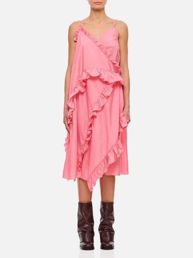 Cecilie Bahnsen Amilia Dress Shiki Light Taffeta Sorbet