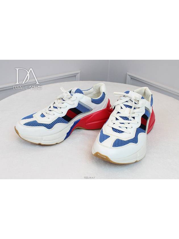 다올 상인점 구찌 웹 라이톤 화이트 스니커즈 643491 상태A