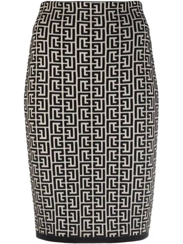 발망 발망 모노그램 자카드 스커트 XF1LC001KB02