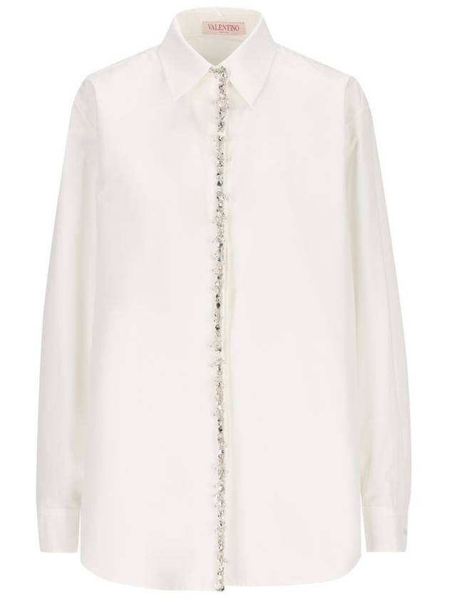 Valentino 임벨리시드 스트레이트 헴 셔츠