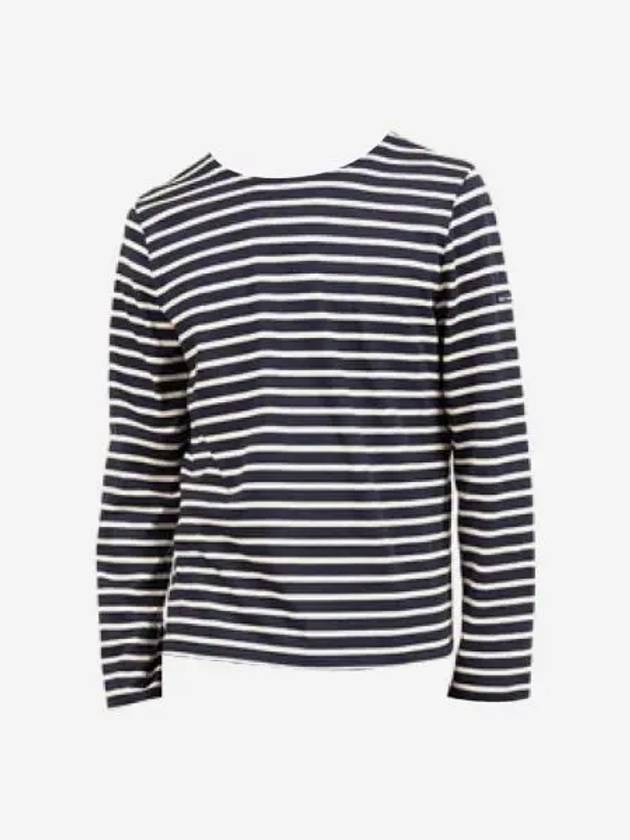 세인트 제임스 밍콰이레인 유니섹스 세일러 스트라이프 셔츠 마린 에크루 Saint James Minquilaine Unisex Sailor Striped Shirt Marine Ecru