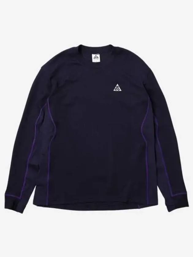 나이키 ACG 드라이핏 ADV 고트 락스 롱슬리브 윈터라이즈드 탑 퍼플 잉크 아시아 Nike ACG Dri Fit ADV Goat Rocks Long Sleeve Winterized Top Purple Ink Asia