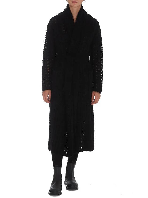 Uma Wang 벨티드 오픈 니트 카디건 UK7116_UW900