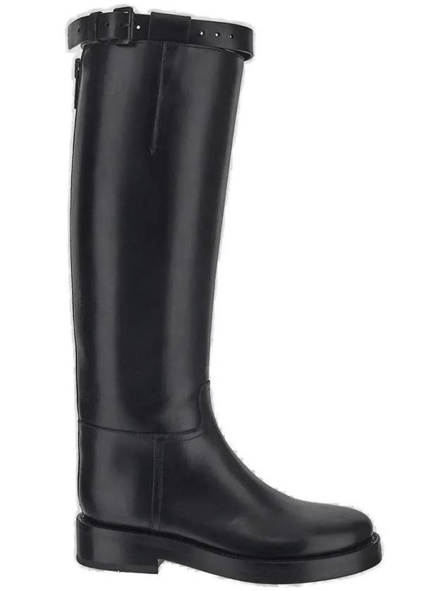 Ann Demeulemeester 버클 디테일 라운드 토 부츠 B0010078LT046_099