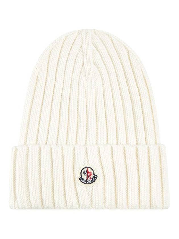 Moncler 로고 패치 골지 비니