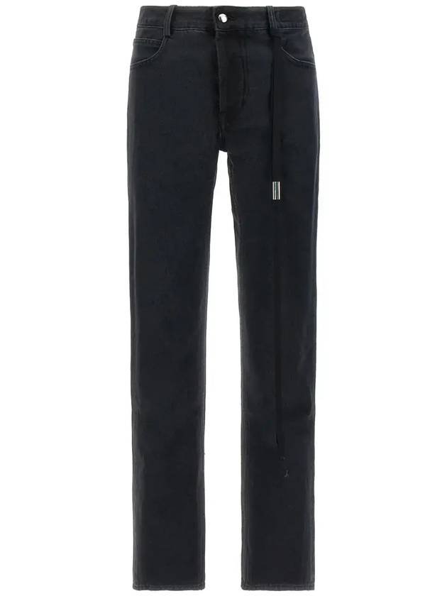 Ann Demeulemeester 드로스트링 디테일 데님 진 2302MTR49DFA039_070