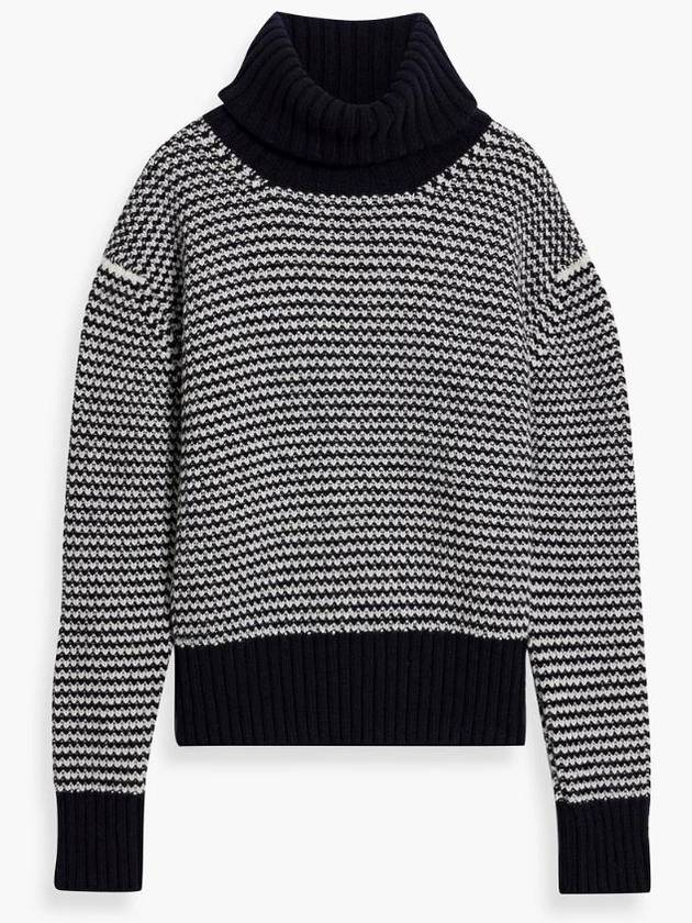 NB07 &DAUGHTER 여성 스웨터 Striped wool turtleneck sweater
