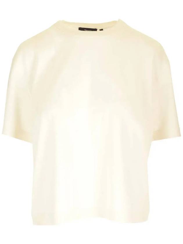 이론 크롭 니트 티셔츠 O0711719_CX1