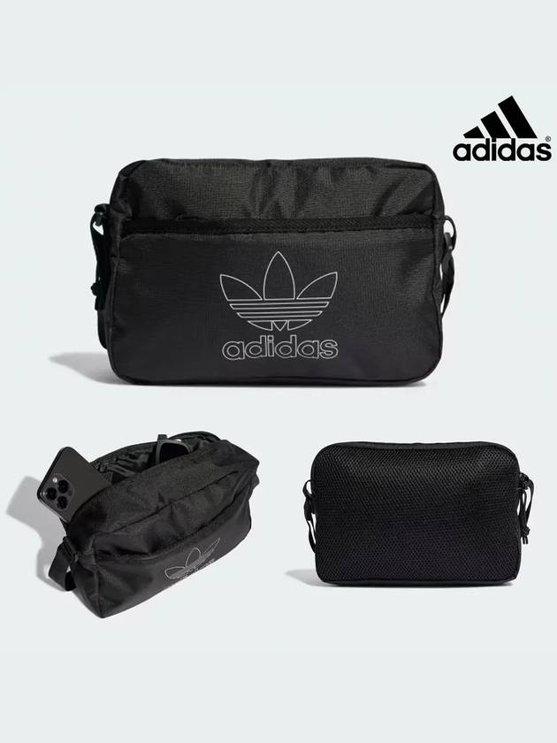 아디다스 가방 트레포일 여행용 스몰 스트랩백 블랙