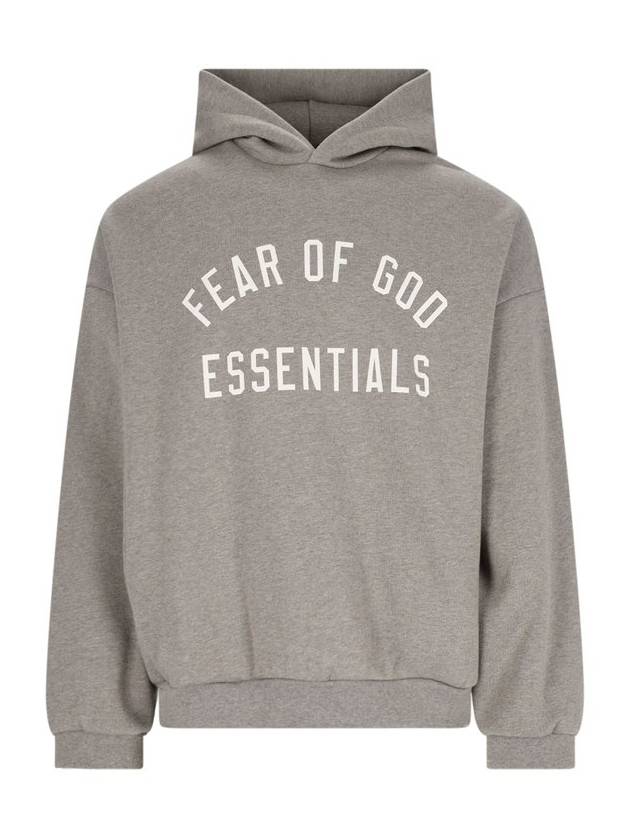 Fear Of God Essentials 로고 프린트 후드 티셔츠