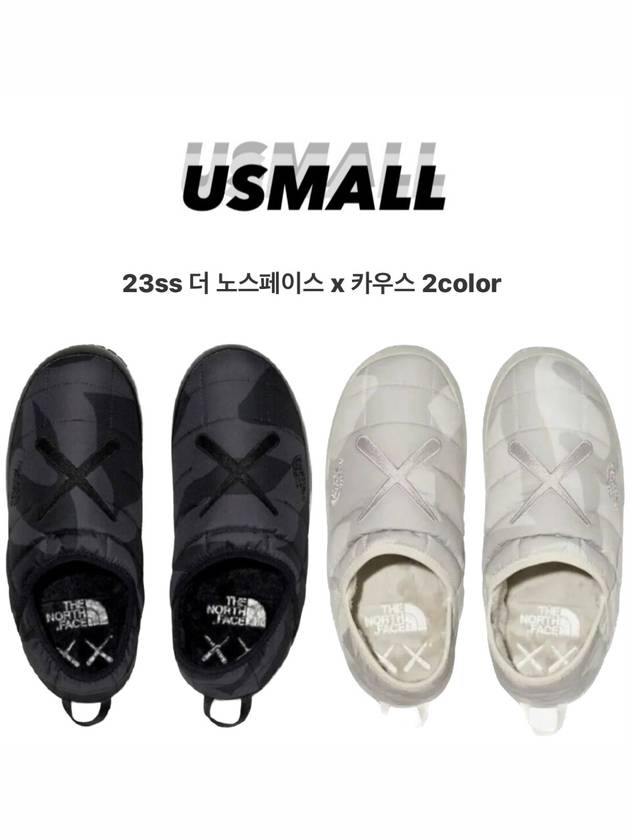 노스페이스 X 카우스 콜라보 남성 겨울 슬립온