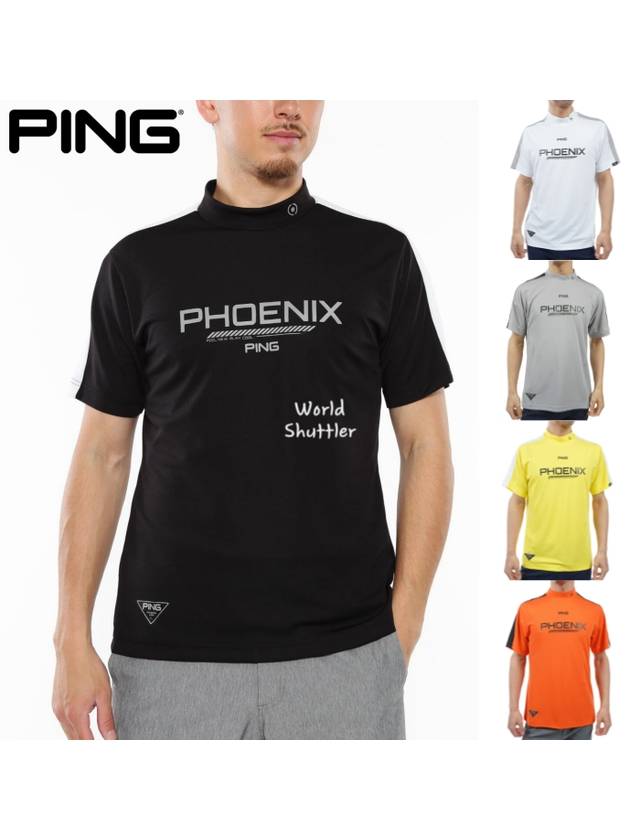 24SS 핑 골프웨어 남자골프반팔 기본티