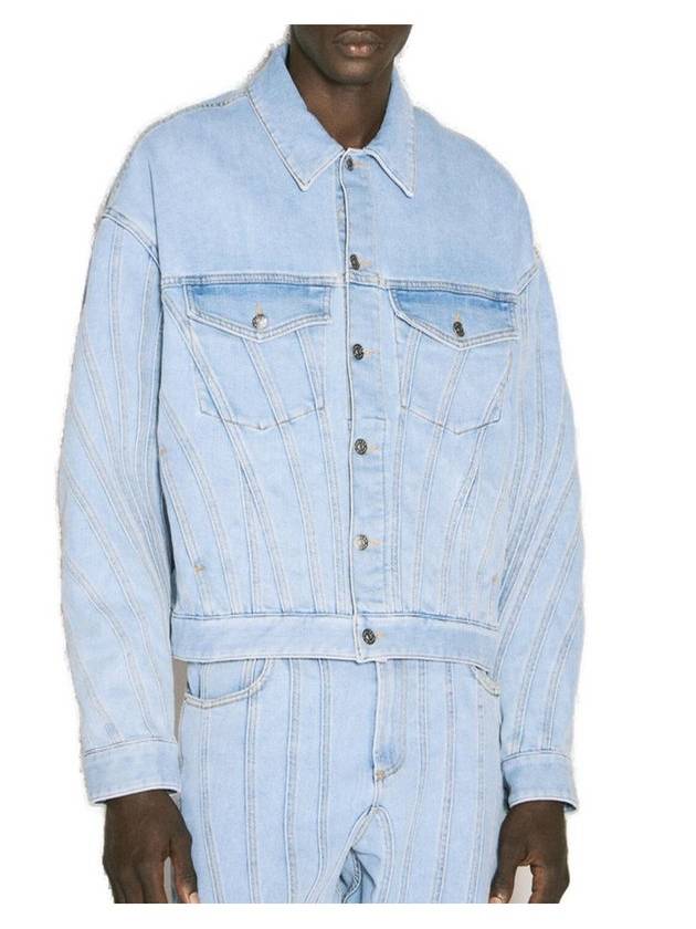 머글러 스파이럴 스트레치 데님 재킷