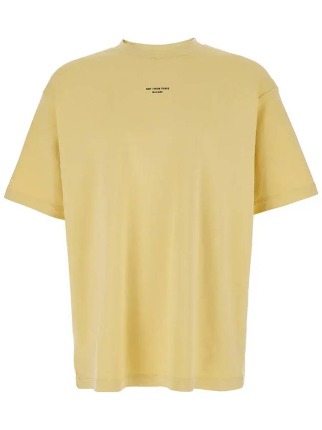 Funny Mr. 슬로건 프린트 크루넥 티셔츠 ETS202CO002_ST