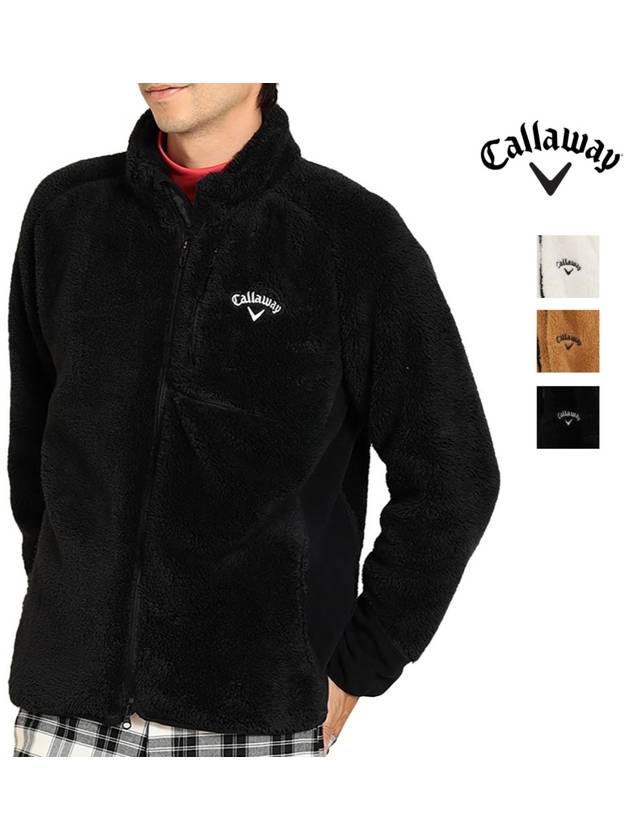 캘러웨이 23FW 겨울골프웨어 남성 양면 풀집업점퍼 양털 플리스자켓