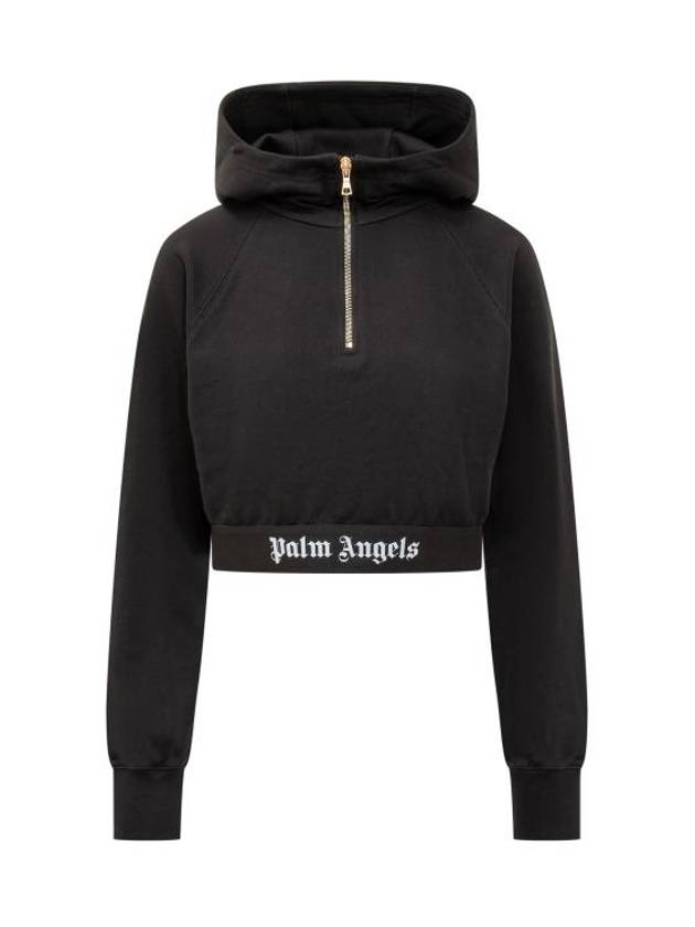 24FW 팜앤젤스 후드 티셔츠 PWBB062C99FLE001 1010 BLACK