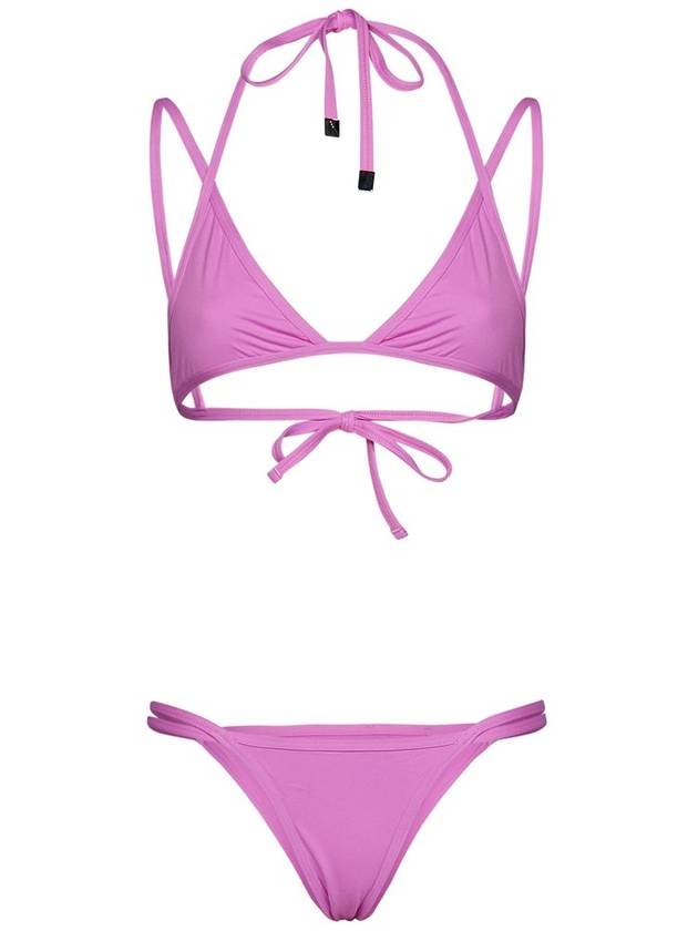 The Attico 스트랩 디테일 투피스 비키니 세트