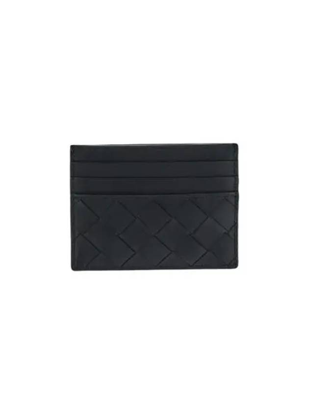 보테가 베네타 인트레치아토 크레딧 카드 케이스 블랙 Bottega Veneta Intrecciato Credit Card Case Black