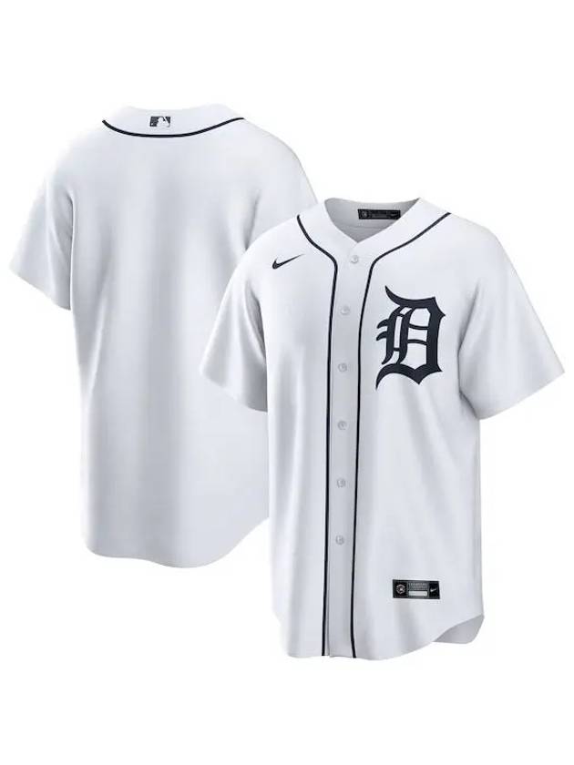 1100552 나이키 MLB 디트로이트 타이거스 홈 팀 저지 화이트