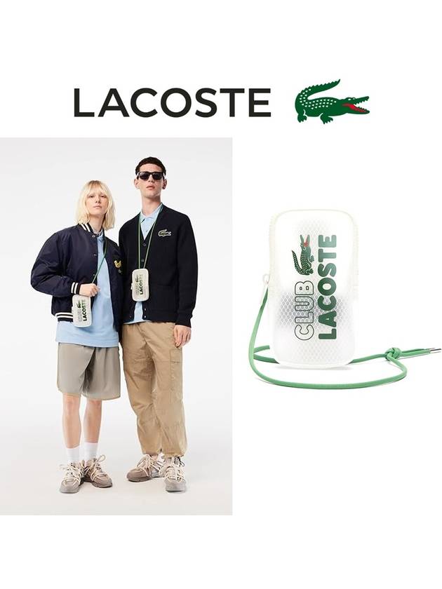 라코스테 폰 가방 유니섹스 투명 스마트폰 홀더 NU4151PB