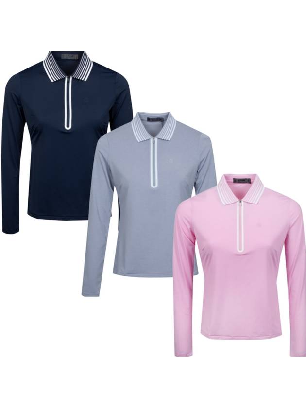 지포어 여성 골프웨어 지퍼 폴로 2022ss