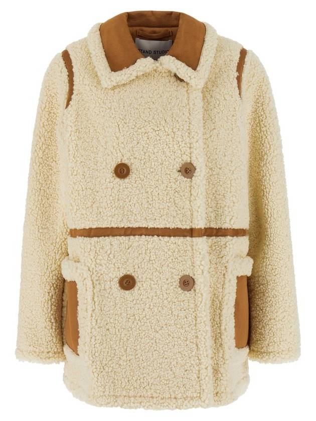 스탠드 스튜디오 긴팔 더블 브레스티드 코트