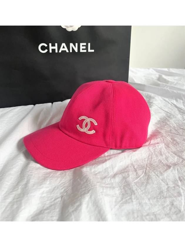 샤넬 CC로고 핑크 바비 캡모자 야구모자 볼캡 AA9254