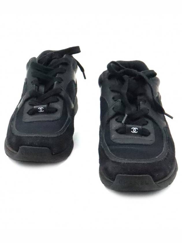 샤넬 여성 Chanel(샤넬) G33745 블랙 스웨이드 카프스킨 CC로고 크루즈 여성 스니커즈 36 > 스니커즈 | 강북중고명품