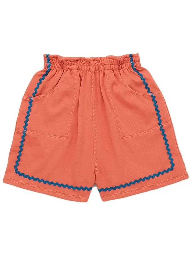25SS 키즈 릭랙 캠프 숏팬츠 오렌지 K3036S25 667