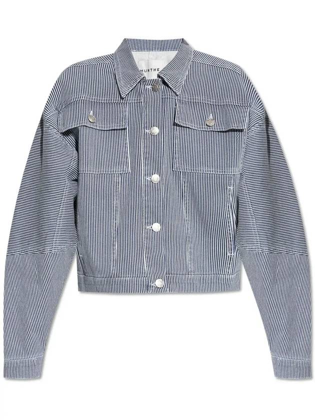 문테 스트라이프 버튼업 재킷 2511500251060_NAVY