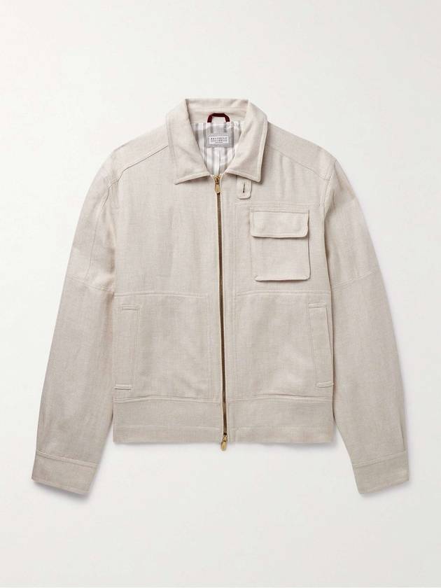 브루넬로 쿠치넬리 남성 봄버 자켓