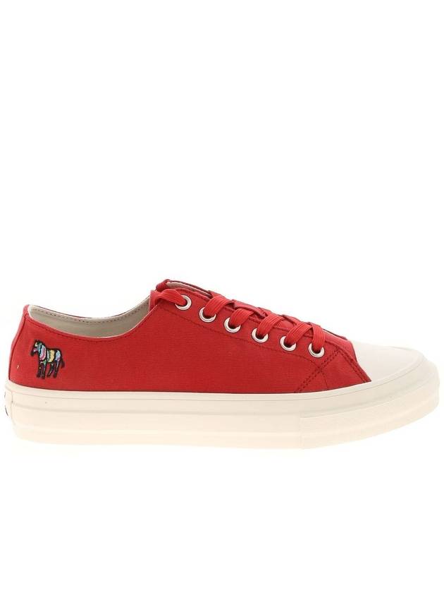 Ps by Paul Smith Zebra embroidery Kinsey sneakers in red