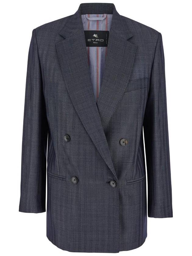 ETRO 더블 브레스티드 블레이저 WRCA003599TTB54B0711