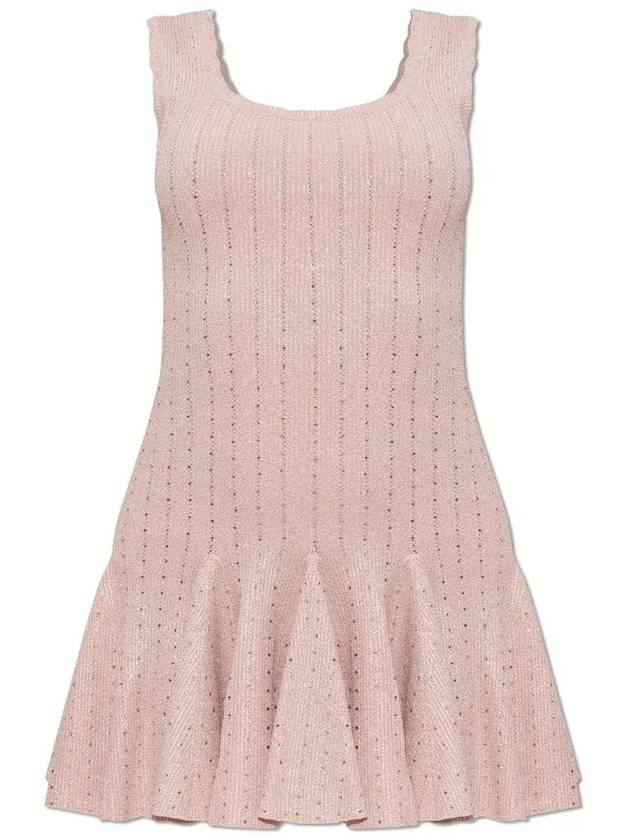 LoveShackFancy 플레어 니트 미니 드레스 K18332237_PINKCHAMPAGNE