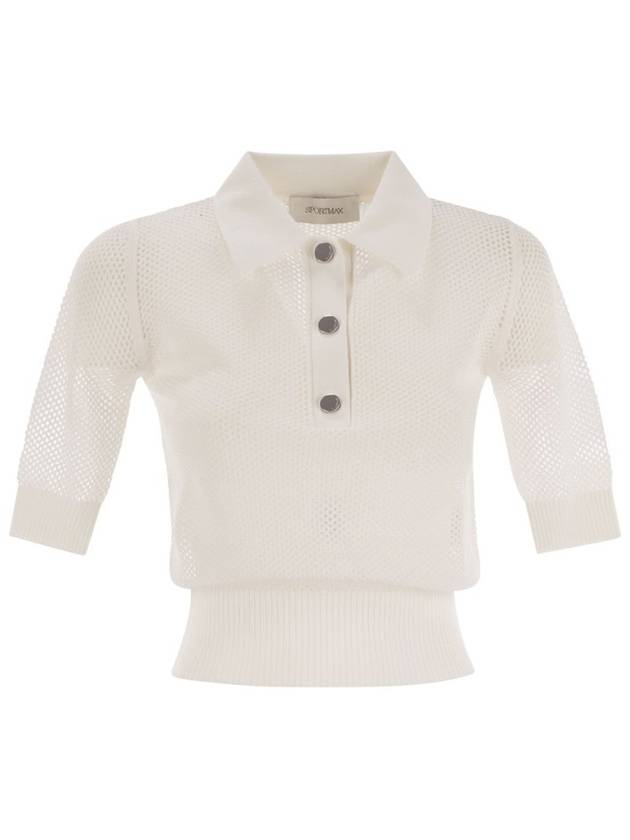 스포트맥스 카스타 버튼 디테일 반팔 폴로 탑