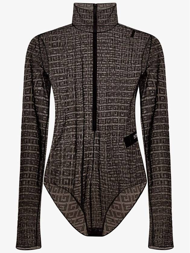 지방시 4G 레이스 바디 수트 블랙