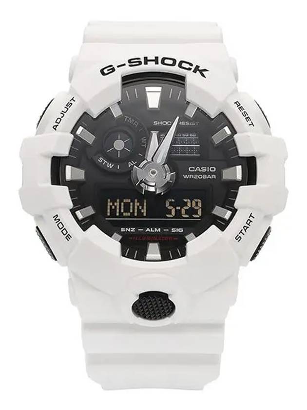 지샥 G SHOCK GA 700 7ADR 빅페이스 디지털 아날로그 남성 우레탄시계