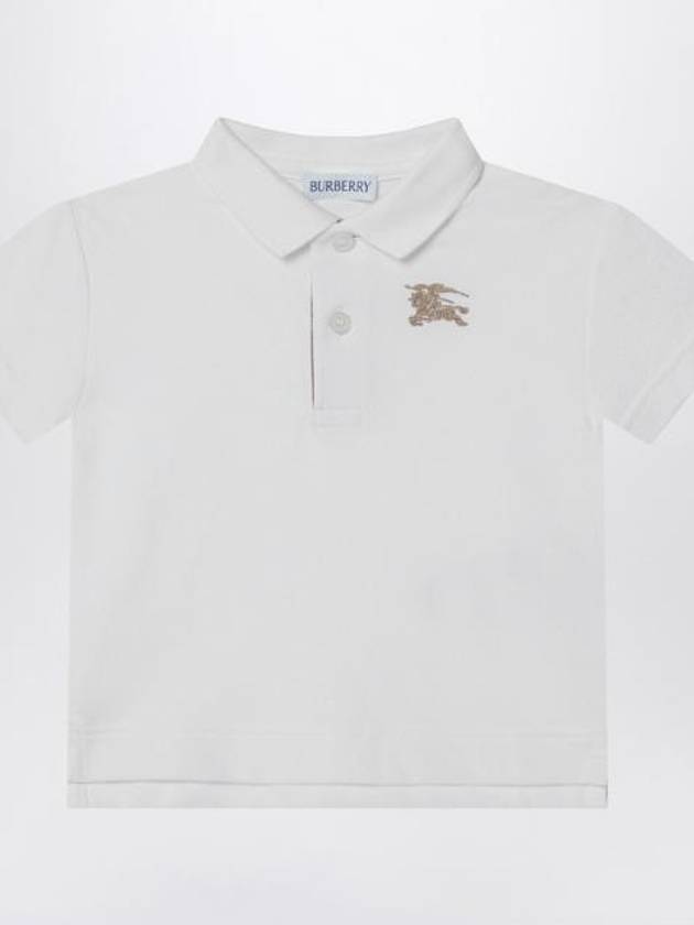 버버리 SS25 White cotton polo 8100573152081 Q_BURBE A1464