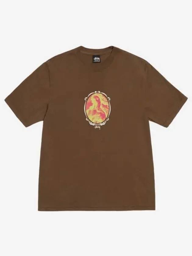 스투시 비너스 오발 피그먼트 다이드 티셔츠 브라운 Stussy Venus Oval Pigment Dyed T Shirt Brown
