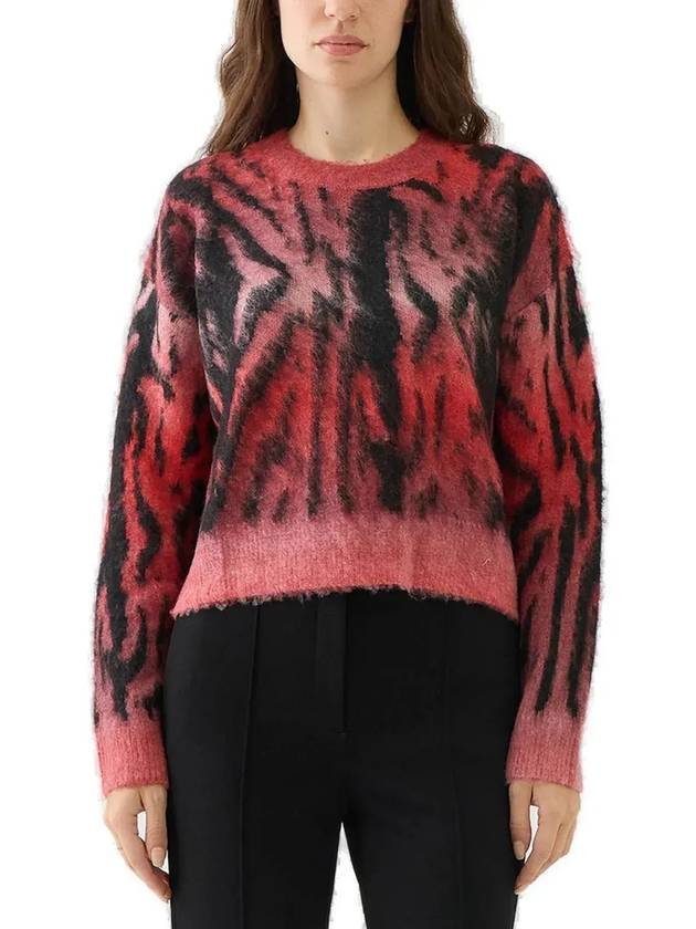 Just Cavalli 그래픽 프린트 크루넥 스웨터 77PAFM20_744