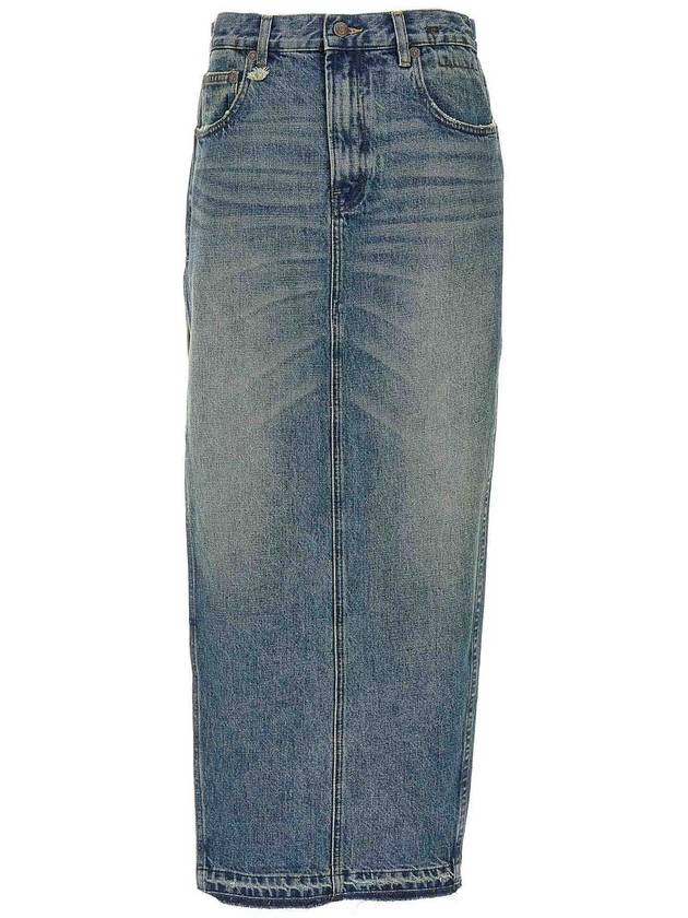 R13 Midi Denim Skirt