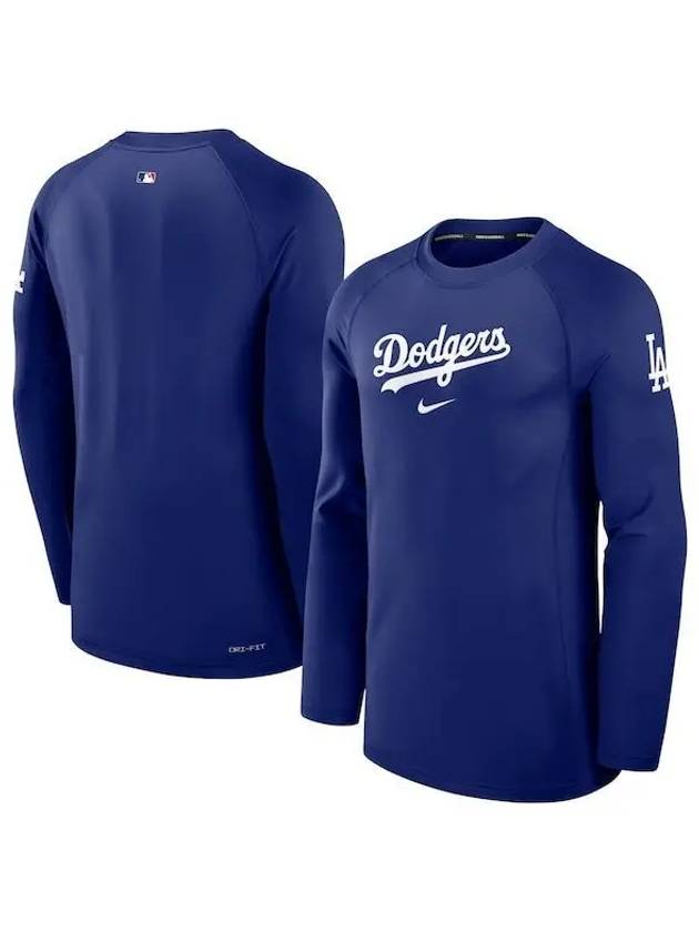 1042964 나이키 MLB LA 다저스 Authentic Collection Game Time Raglan Royal