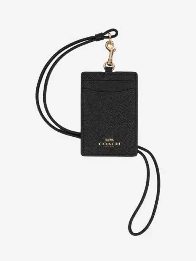 코치 ID 랜야드 골드 블랙 Coach ID Lanyard Gold Black